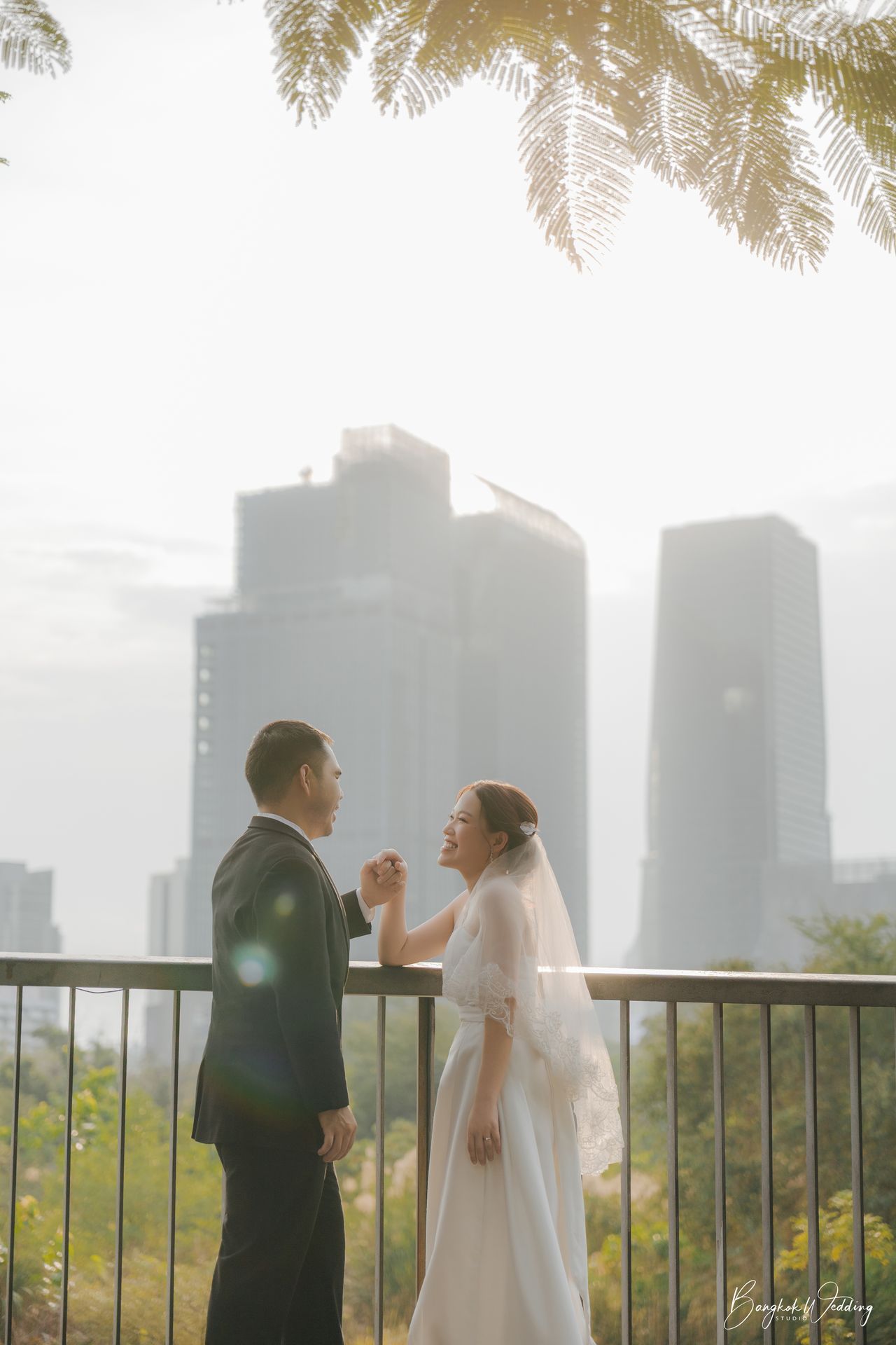 ถ่ายพรีเวดดิ้ง สวนเบญจกิติ