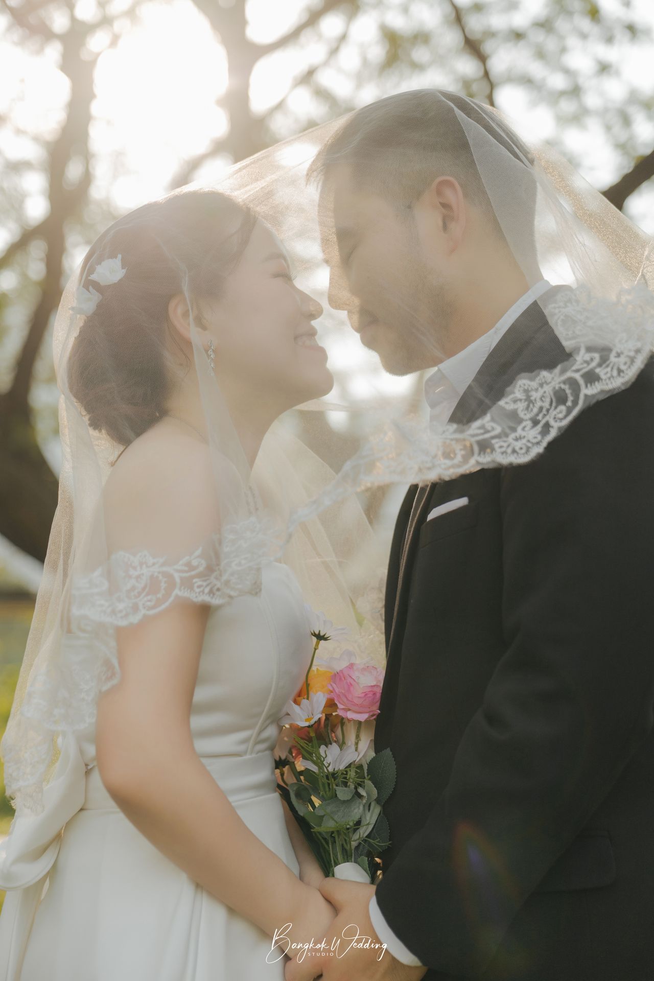 ถ่ายพรีเวดดิ้ง สวนเบญจกิติ