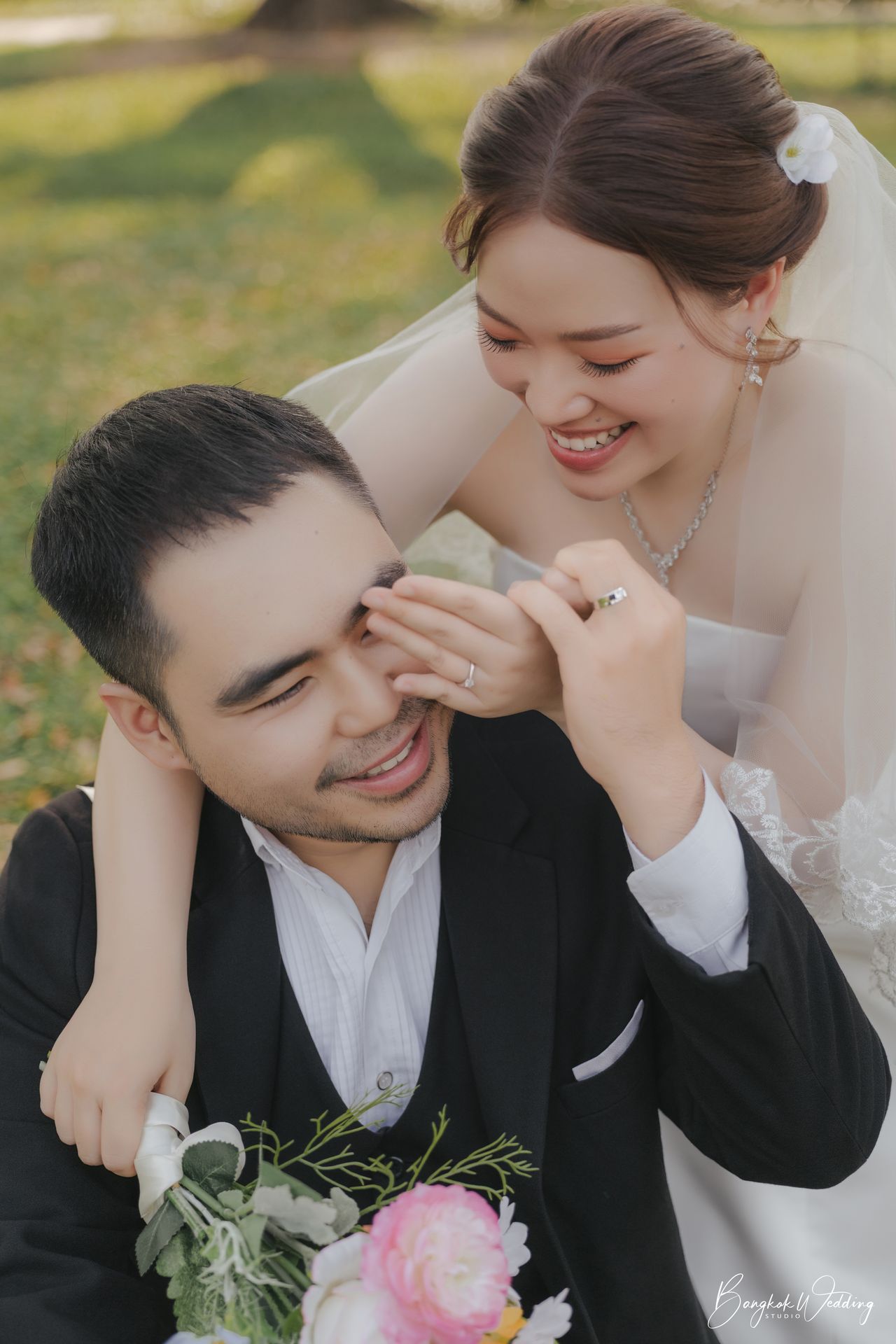 ถ่ายพรีเวดดิ้ง สวนเบญจกิติ