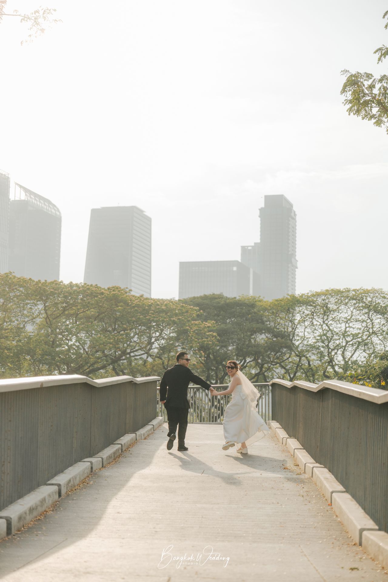 ถ่ายพรีเวดดิ้ง สวนเบญจกิติ