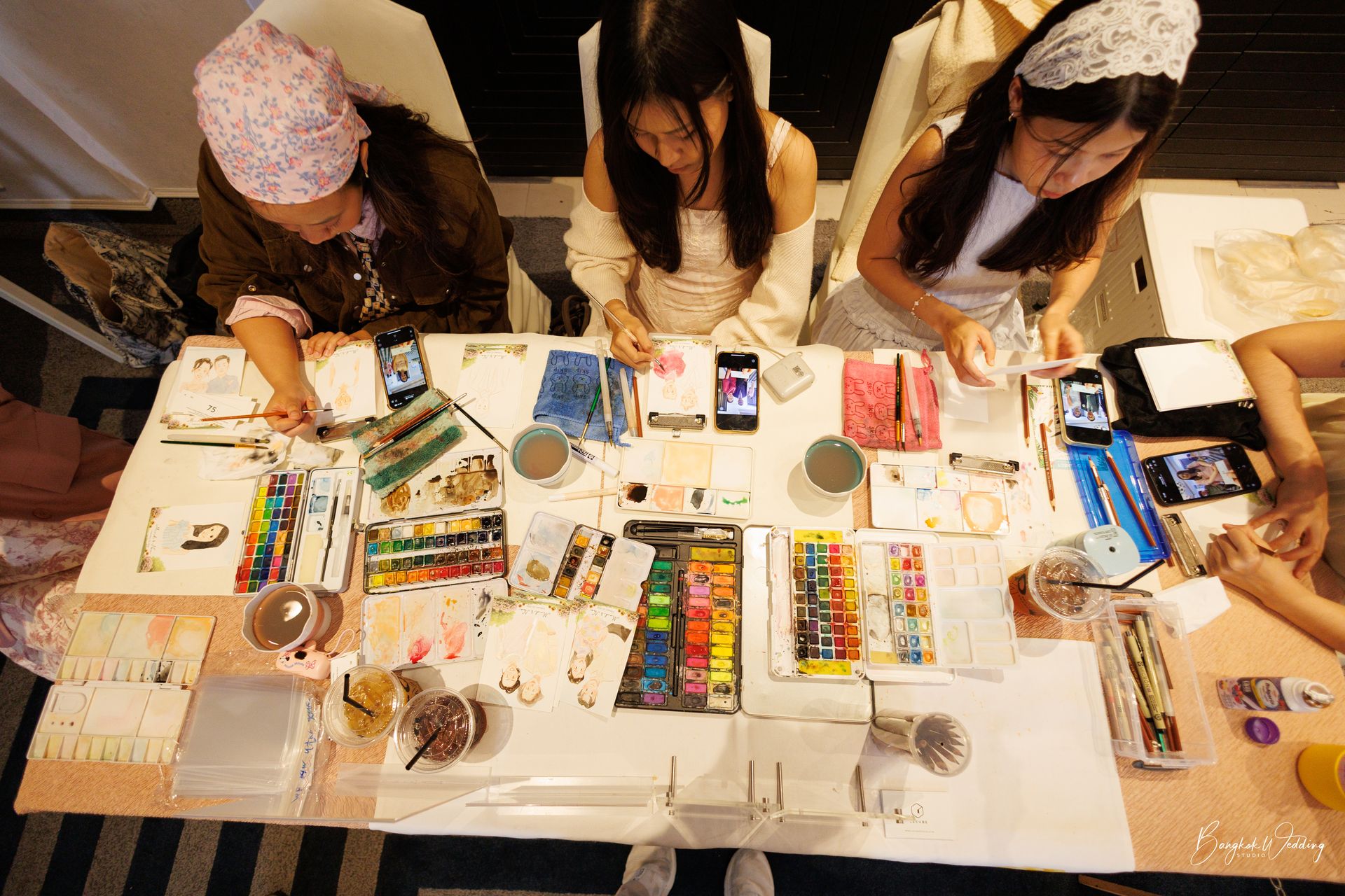 บรรยากาศงานแต่งงานที่ Graph Hotel โทนเรียบหรู